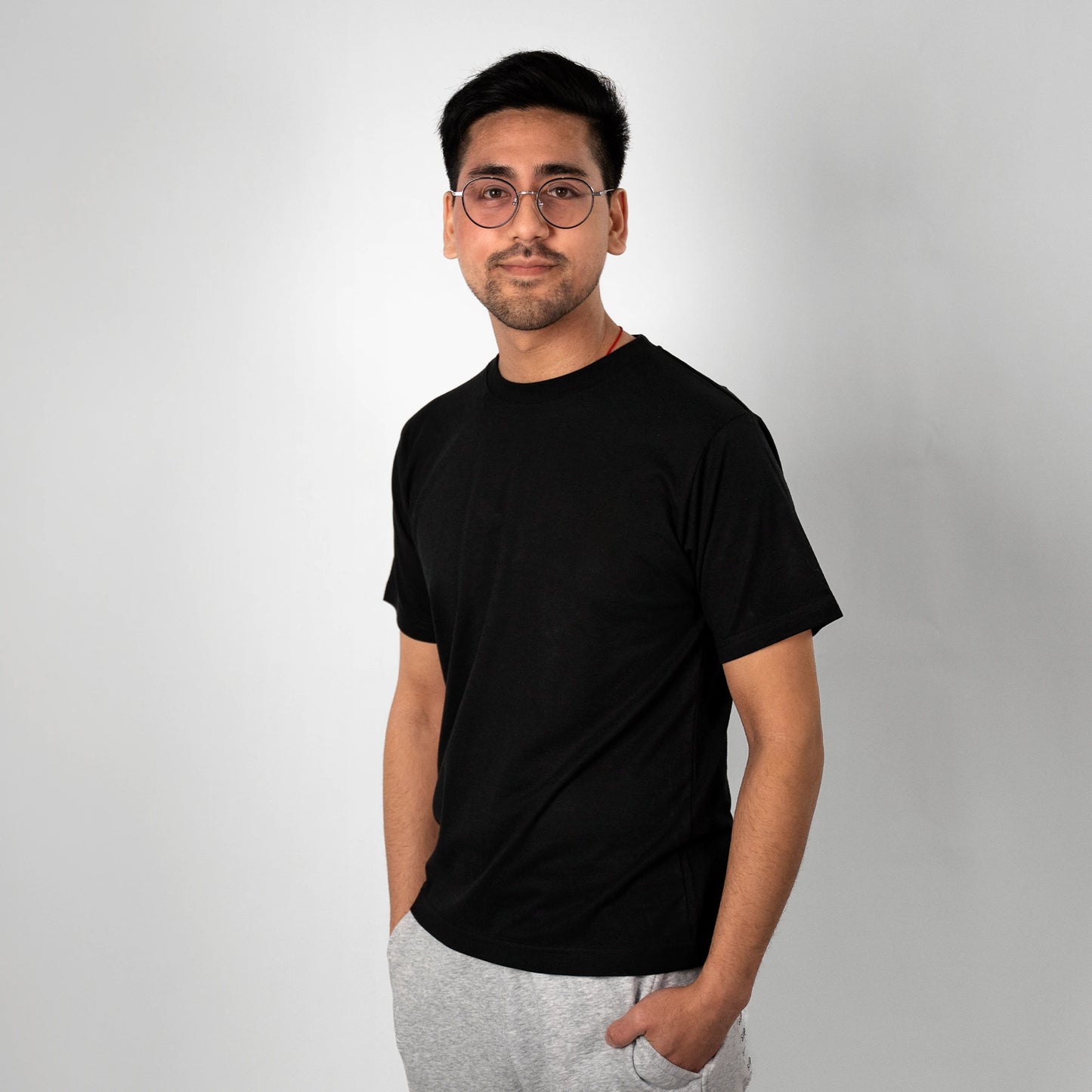 The Zenboo Original T-Shirt in black, made from sustainable bamboo fabric for a soft and breathable feel.